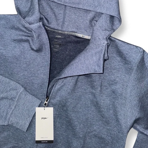 Nike Yoga DRI-Fit Restore Full Zip Fleece Hoodie in Blue DQ4876-410 - Picture 12 of 15